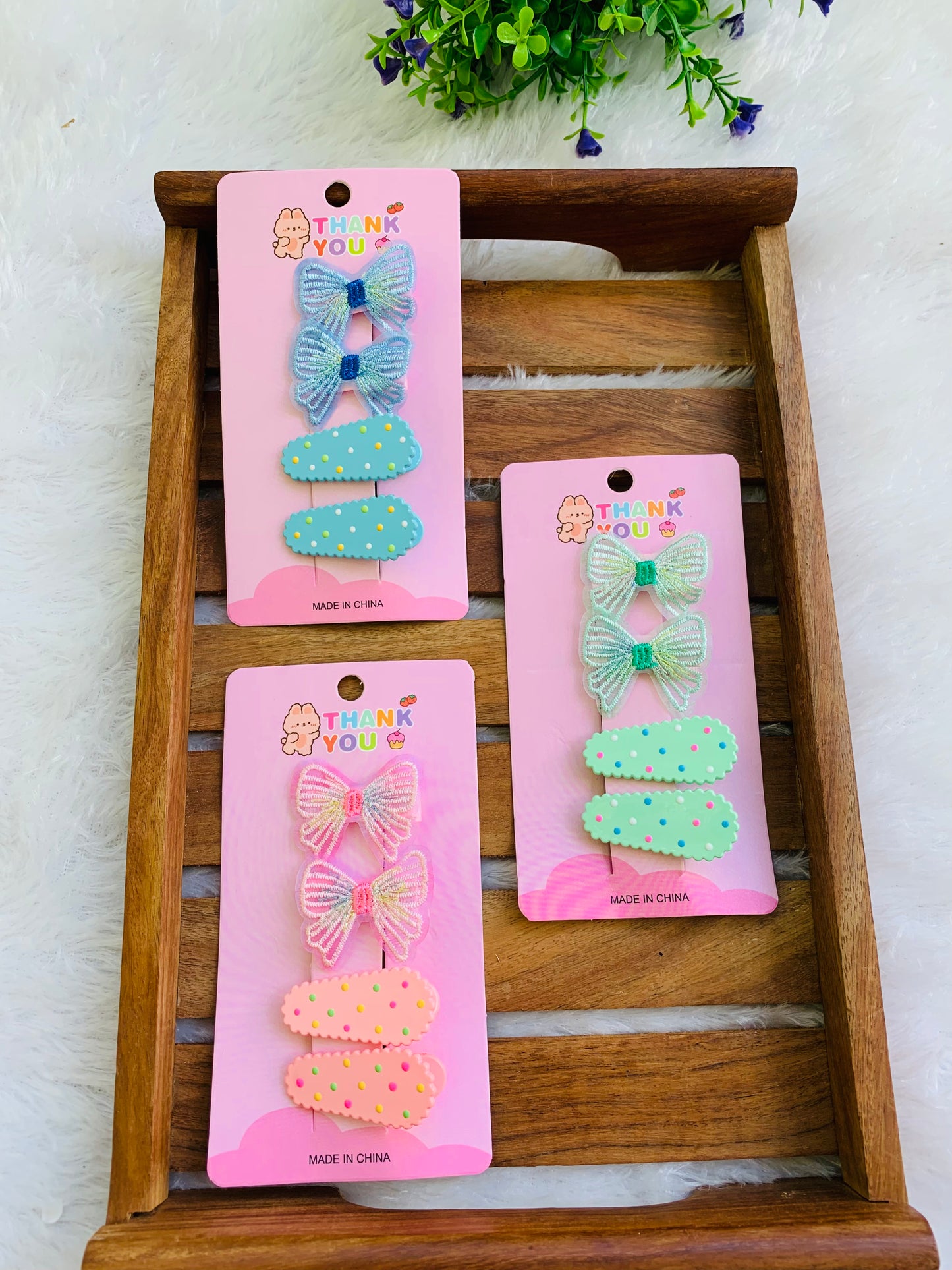 Pookie Butterfly Clip Card