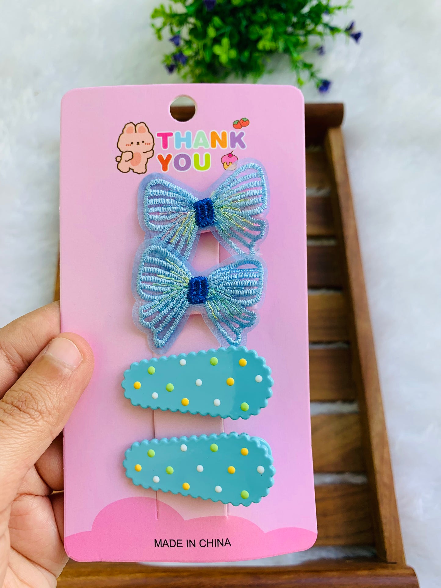 Pookie Butterfly Clip Card