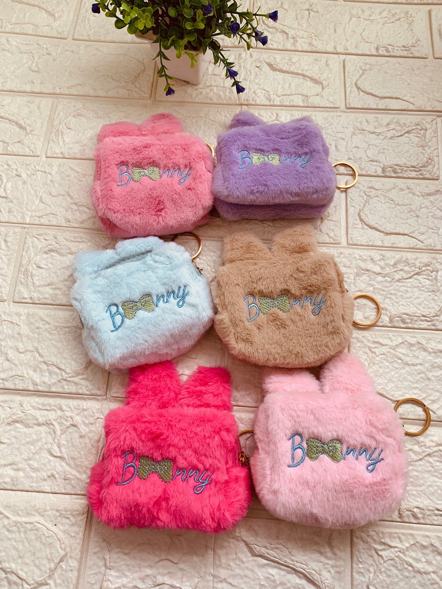 Bunny Fur Pouch
