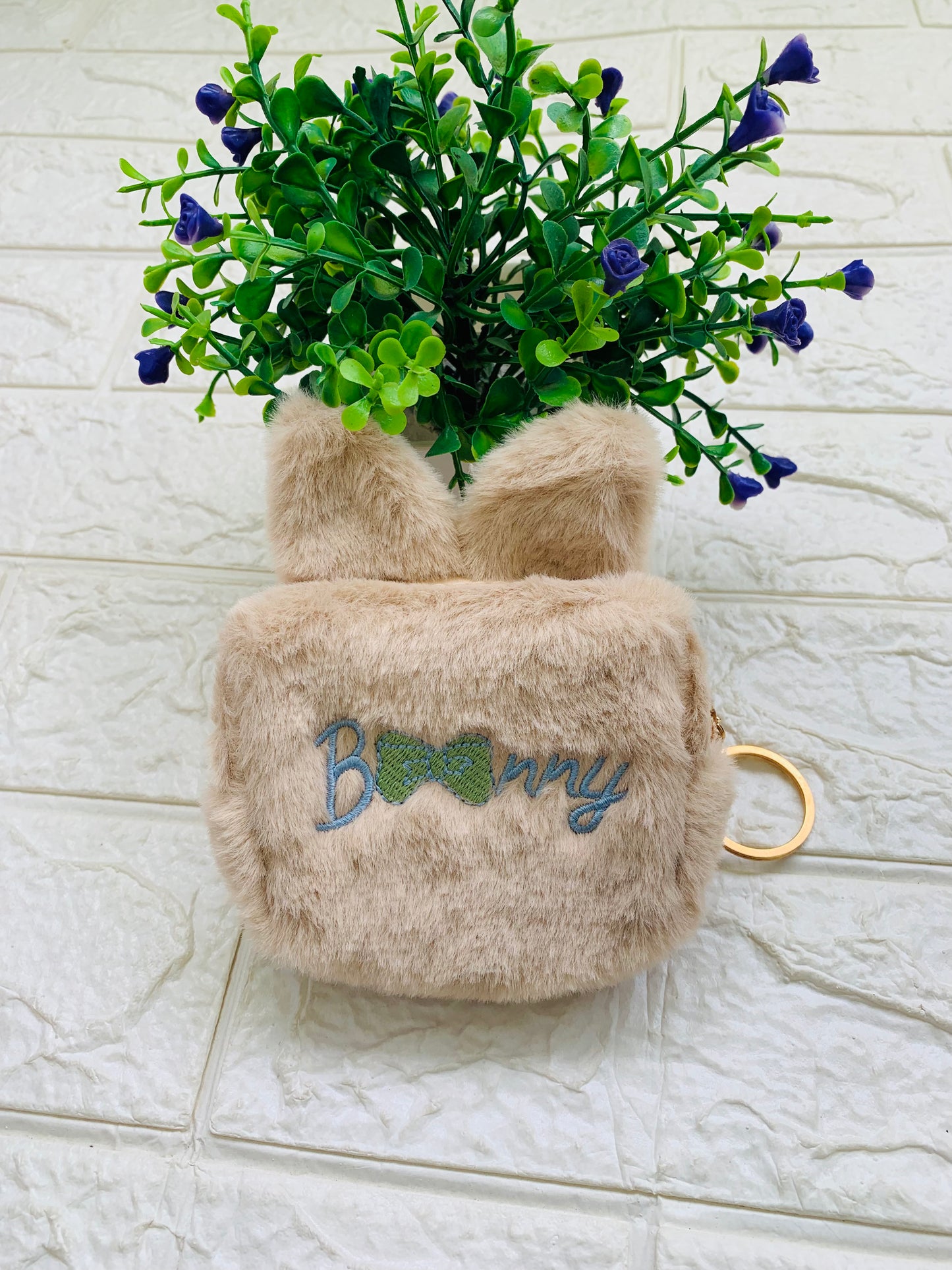 Bunny Fur Pouch