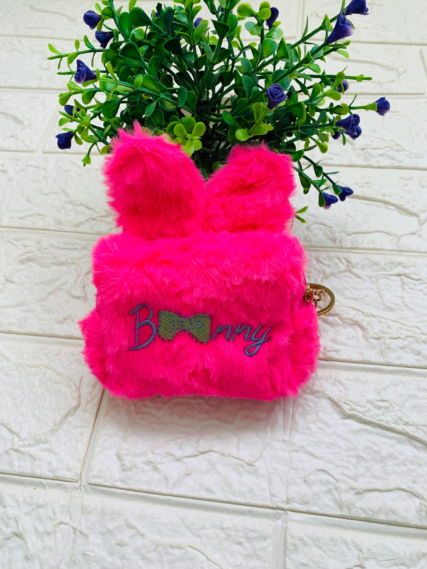 Bunny Fur Pouch
