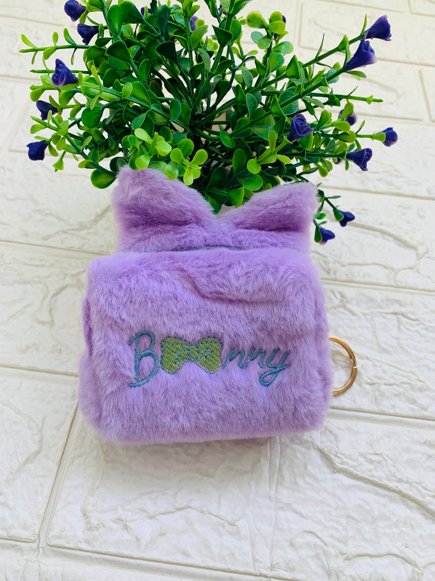 Bunny Fur Pouch