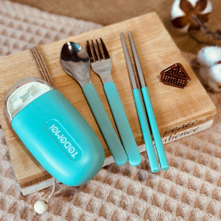 TEDEMEI Travel Friendly Cutlery Set