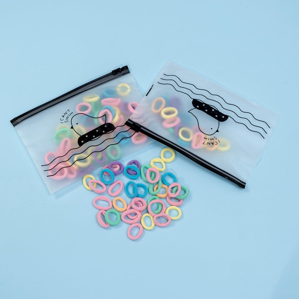 Hair ties with Zipper bag