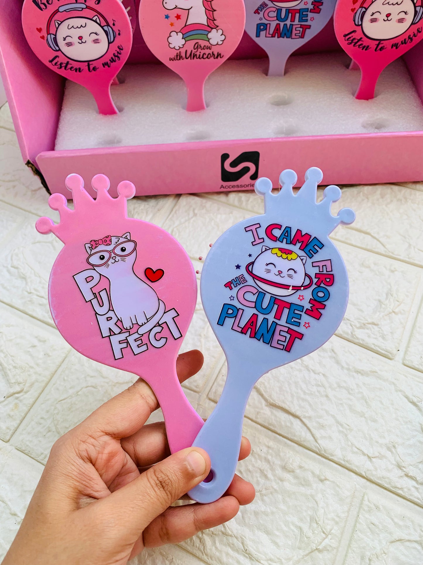 Crown Hair Brush/ Combs