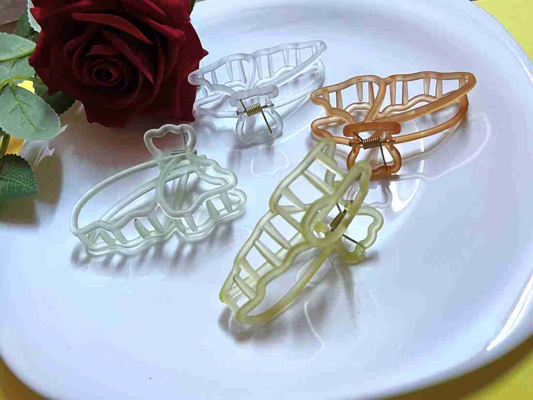 Butterfly Jelly Acrylic Hair Claws Medium
