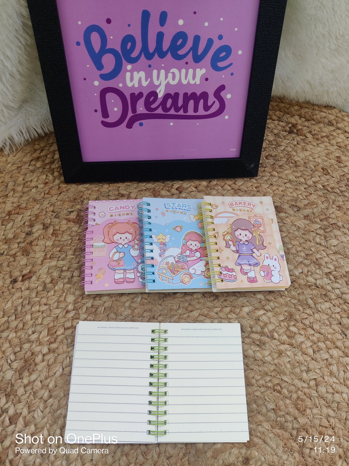 Kawaii Girl Spiral Dairies