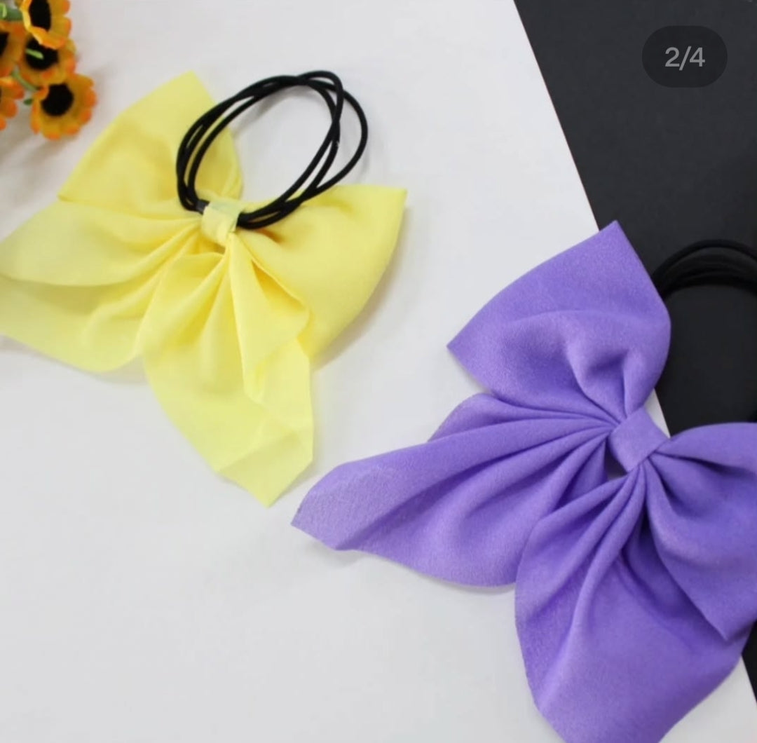 Plain Hair Bow Ties