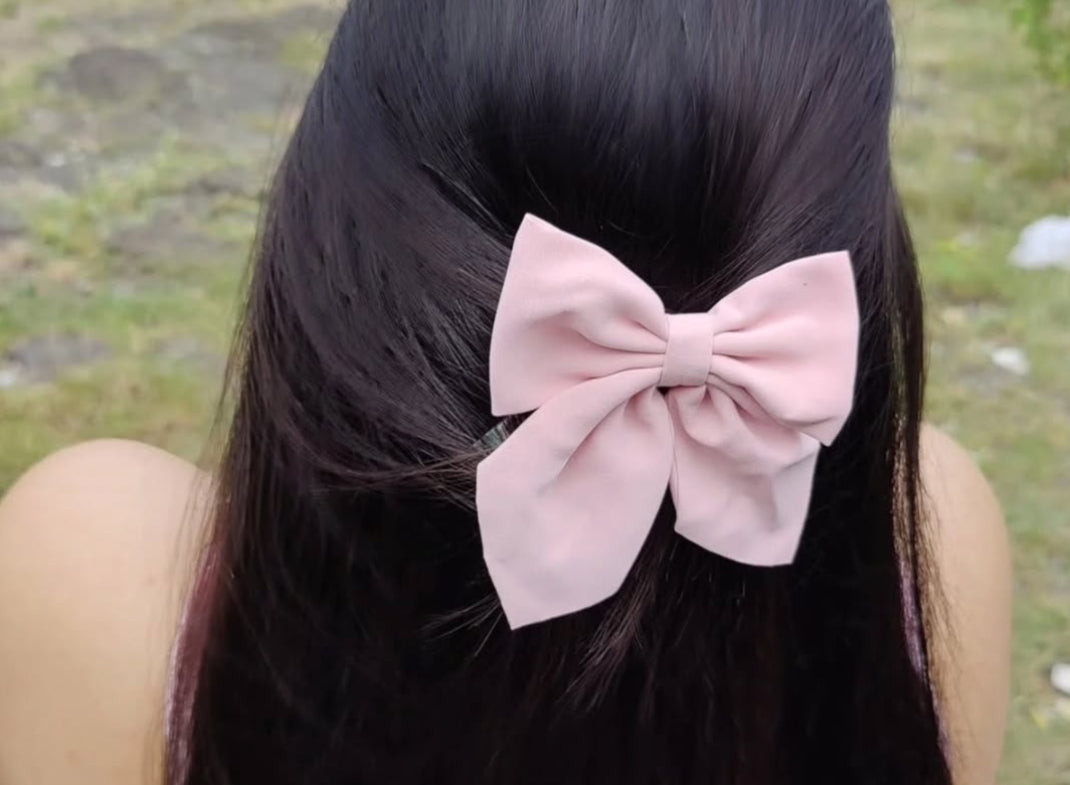 Plain Hair Bow Ties
