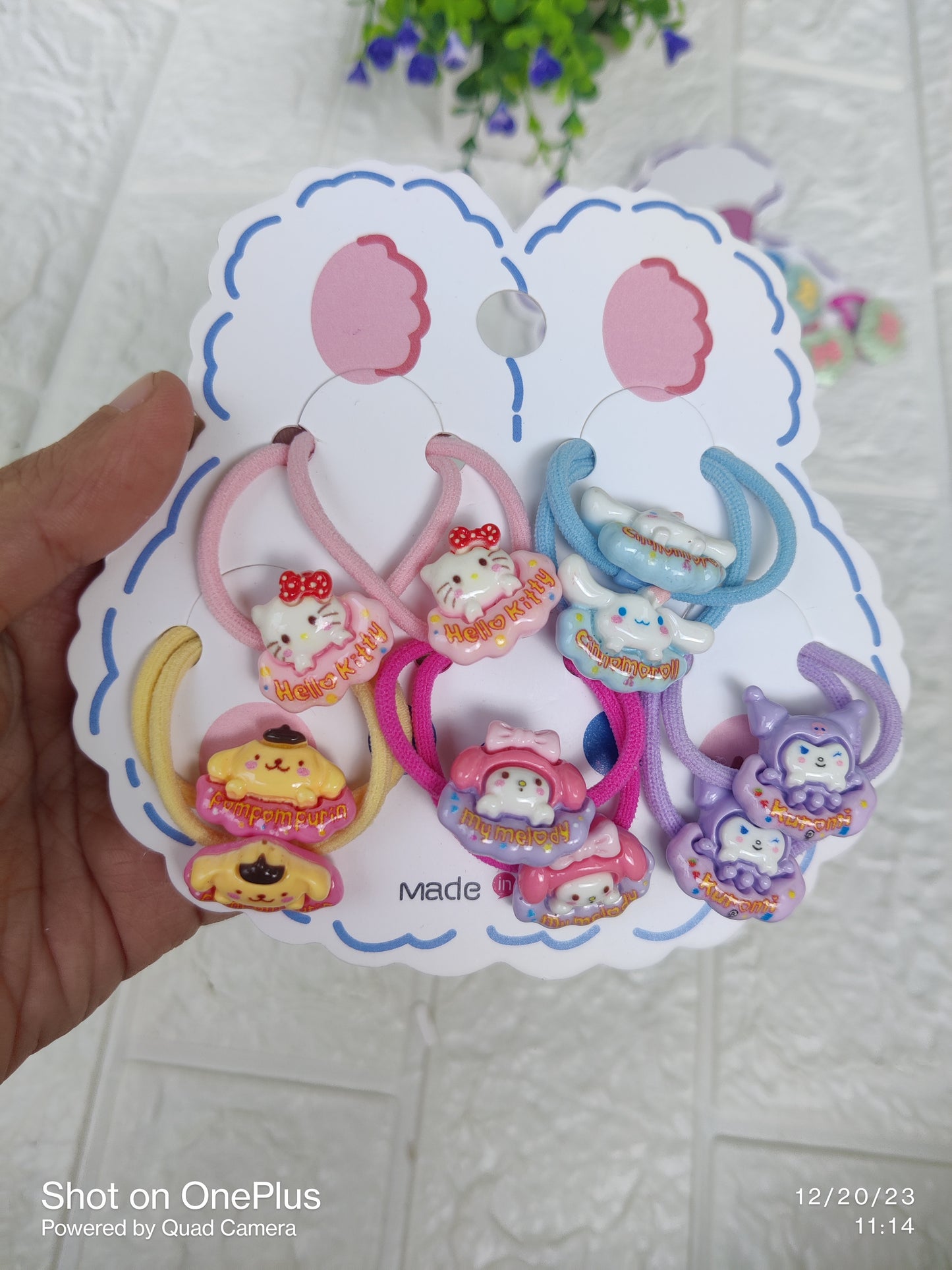 5 in 1 Hair Ties Card