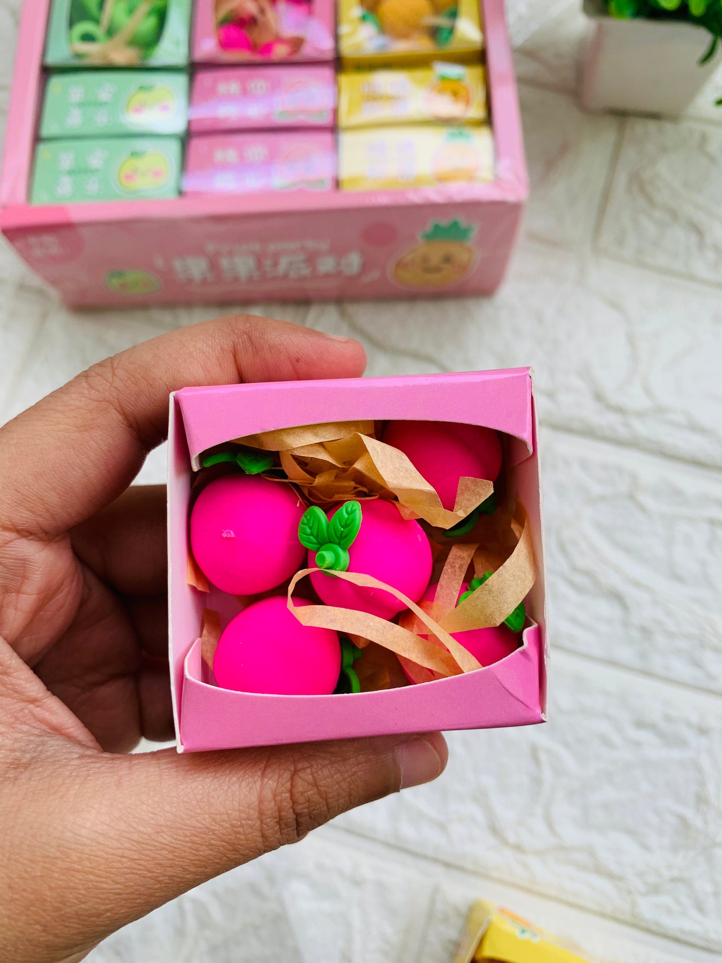 Gift Box Fruit Erasers