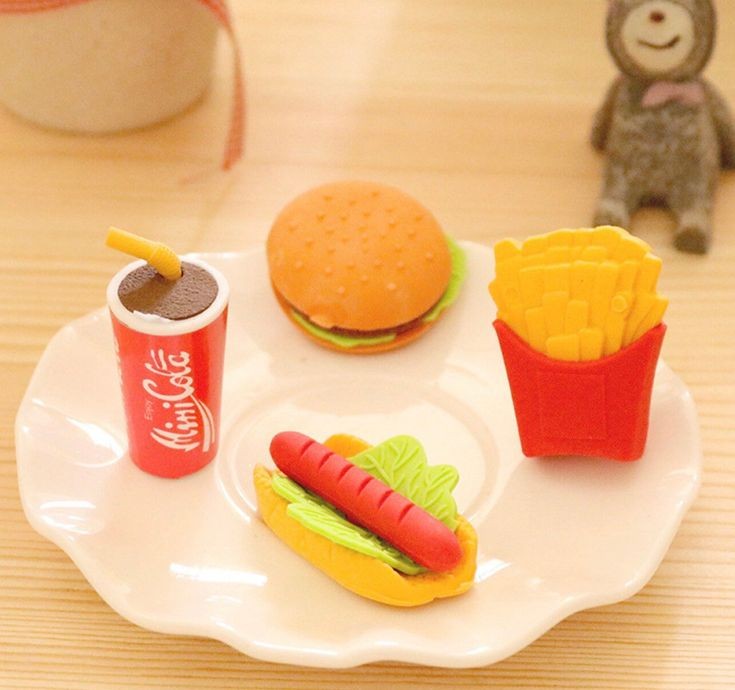 Snack Erasers