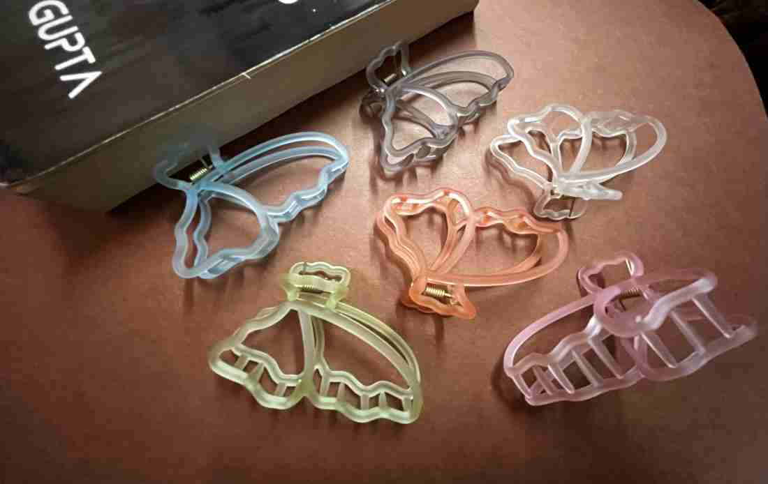 Butterfly Jelly Acrylic Hair Claws Medium