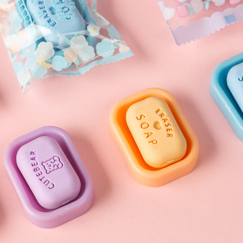 Soap Erasers With Tray