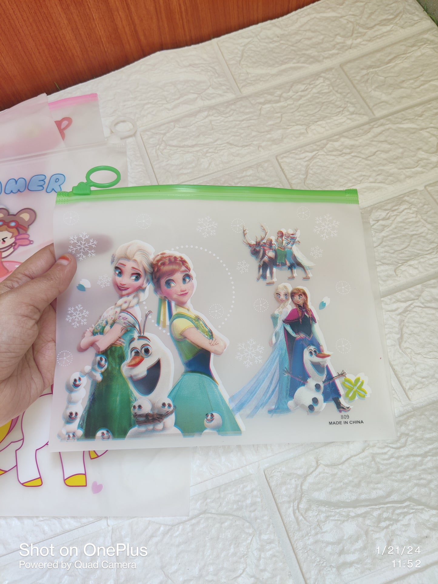 Frozen/ Avengers A5 Transparent Pouches
