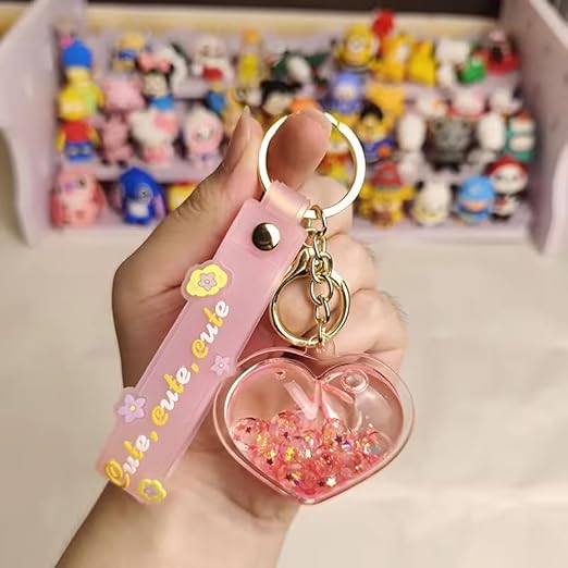 Heart Liquid Keychains