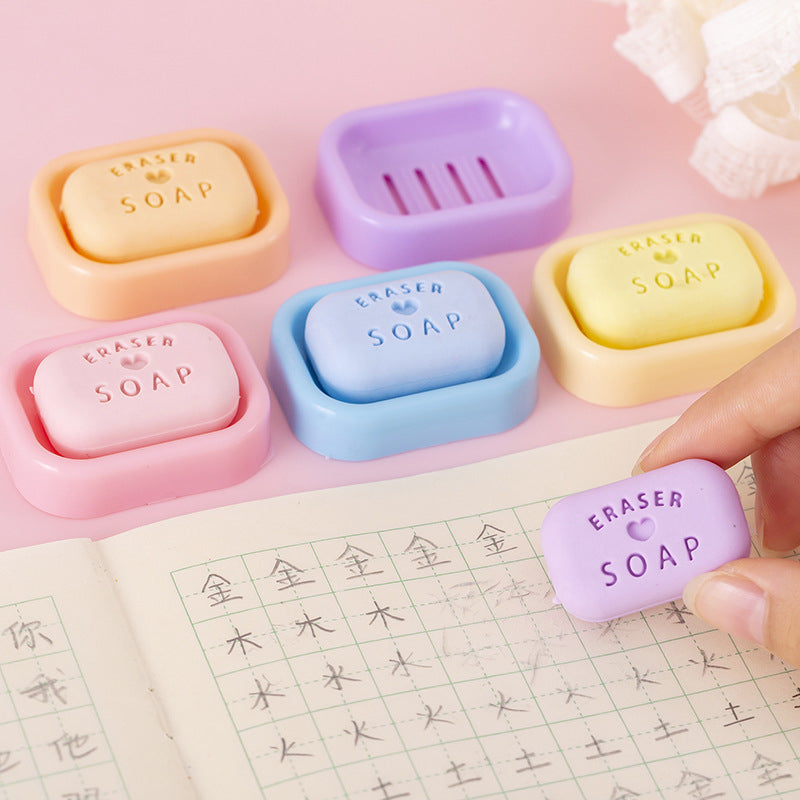 Soap Erasers With Tray