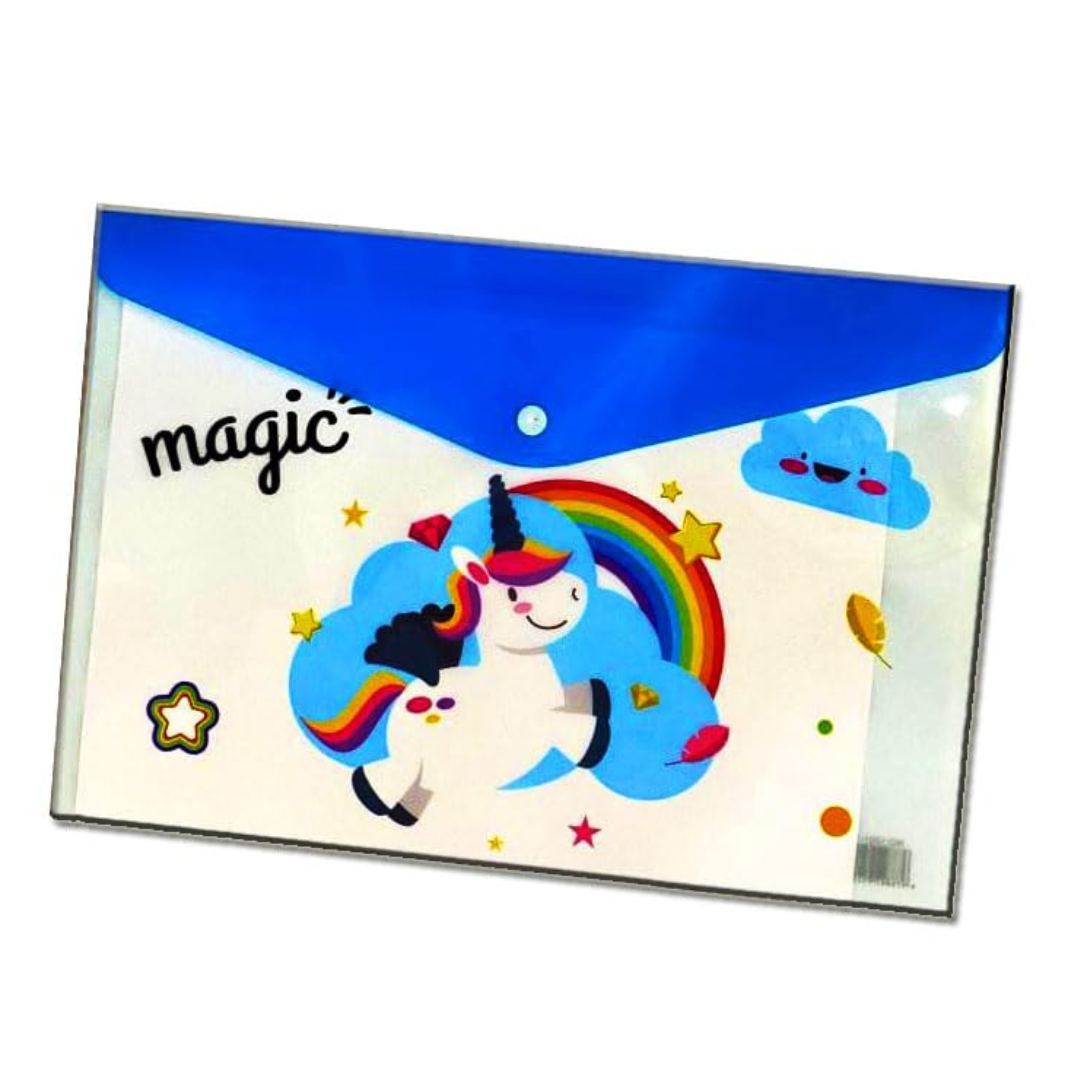 Unicorn File Folder with Button