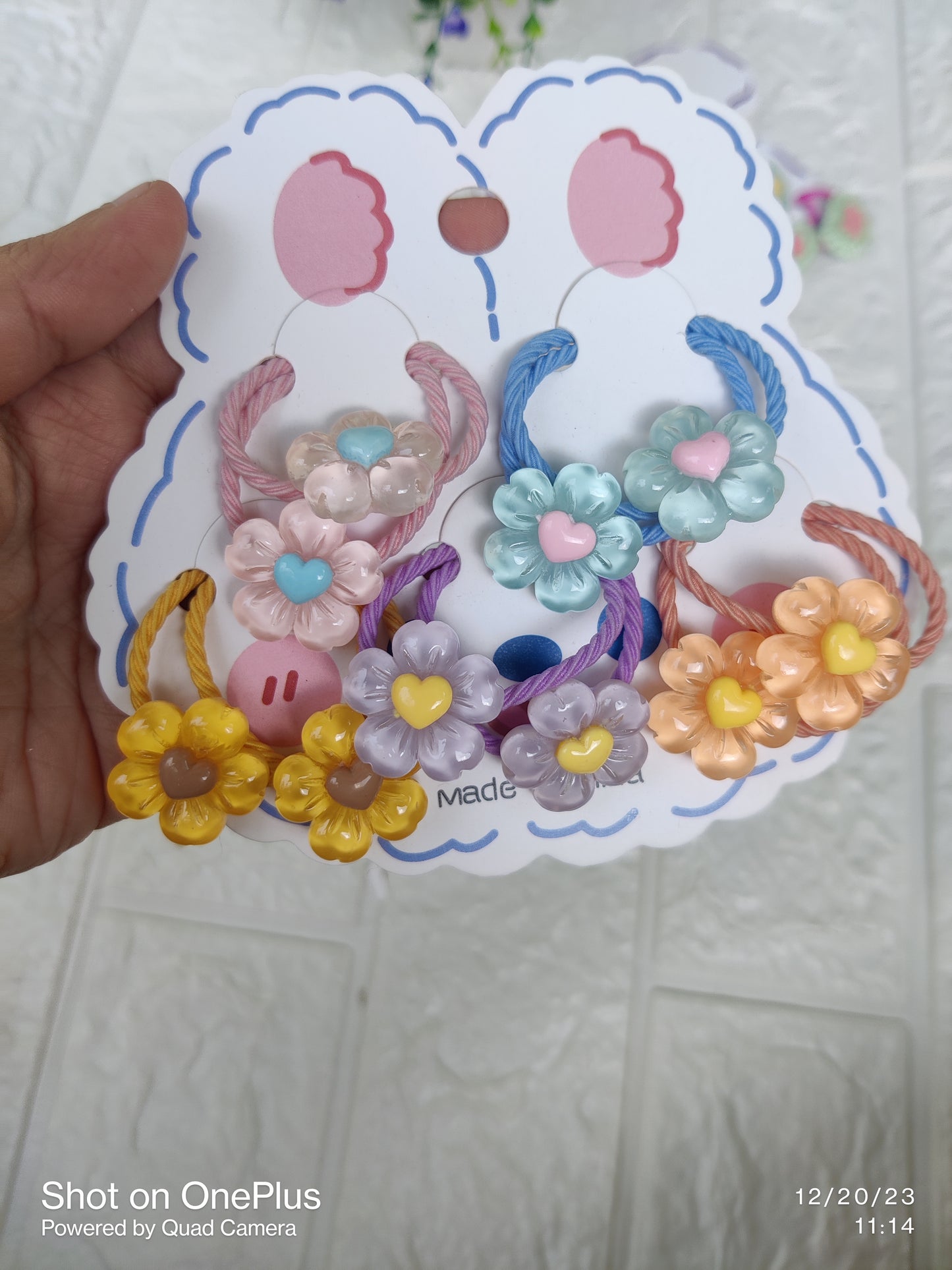 5 in 1 Hair Ties Card