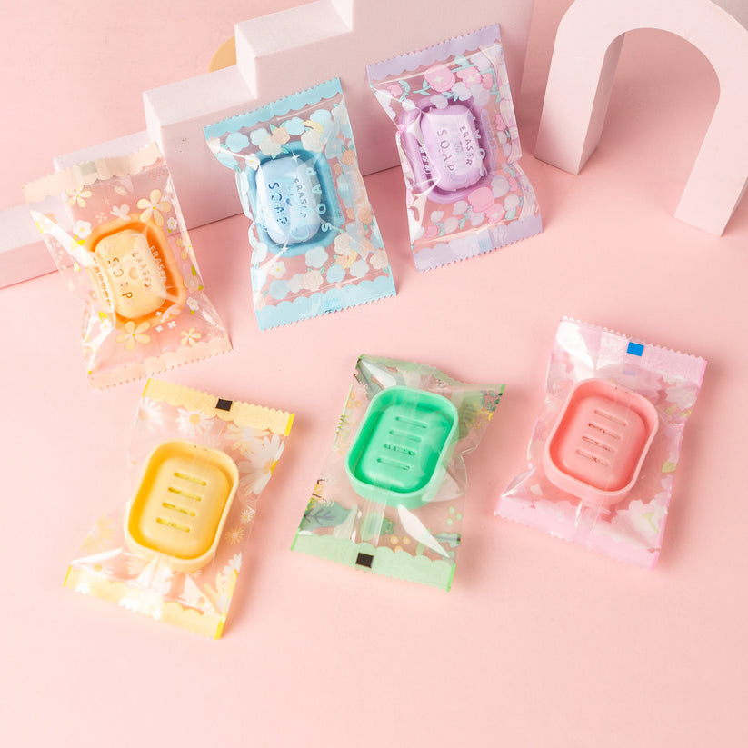 Soap Erasers With Tray