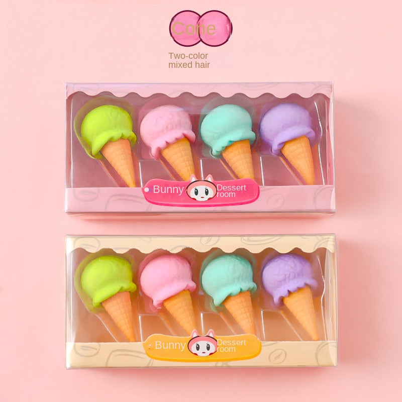Dessert Erasers Pack Of 4