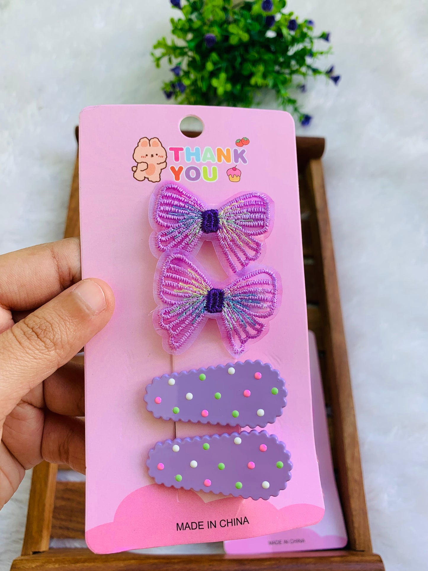 Pookie Butterfly Clip Card