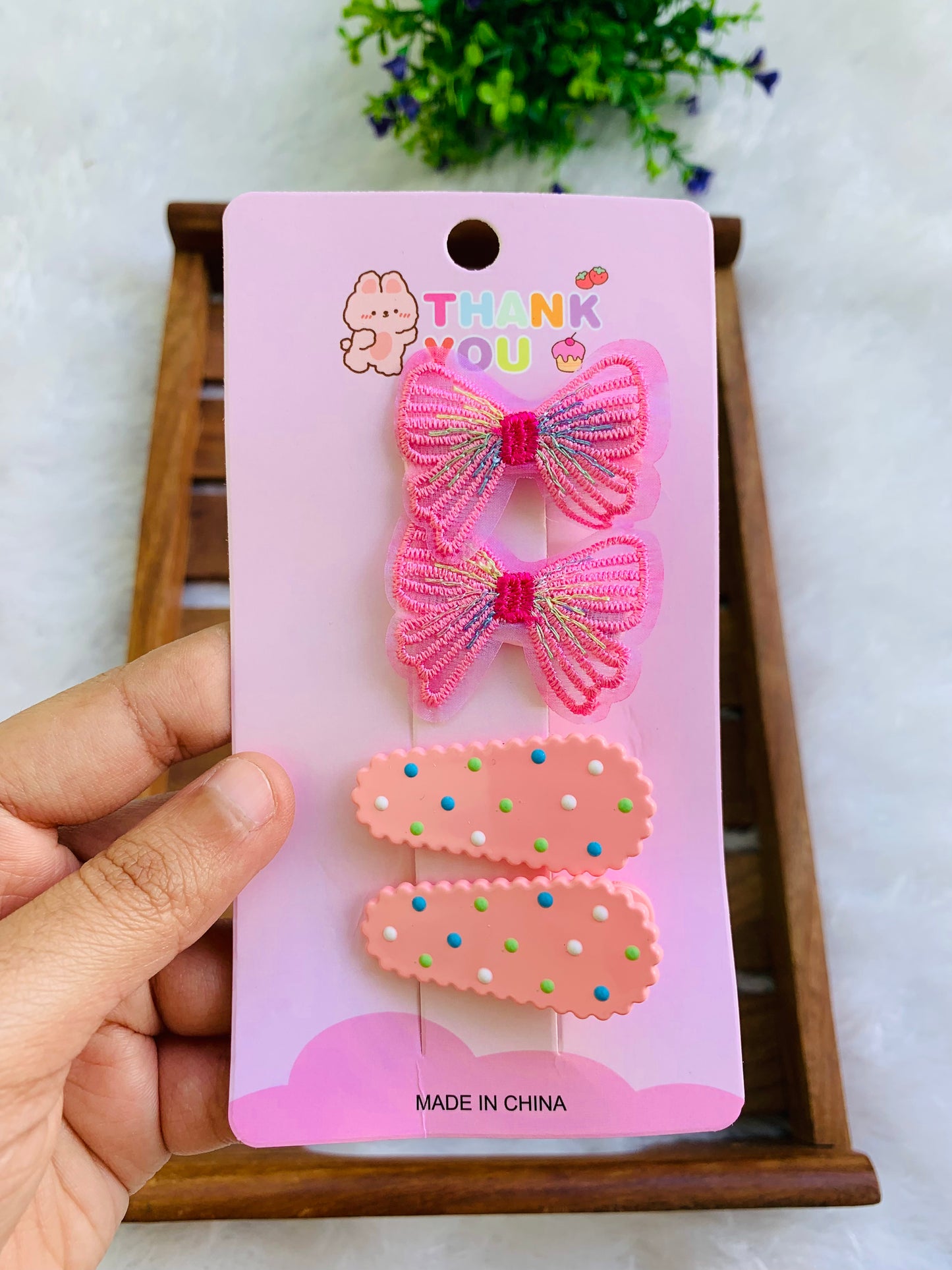 Pookie Butterfly Clip Card
