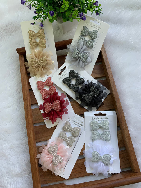 Bling Bow Clip Card
