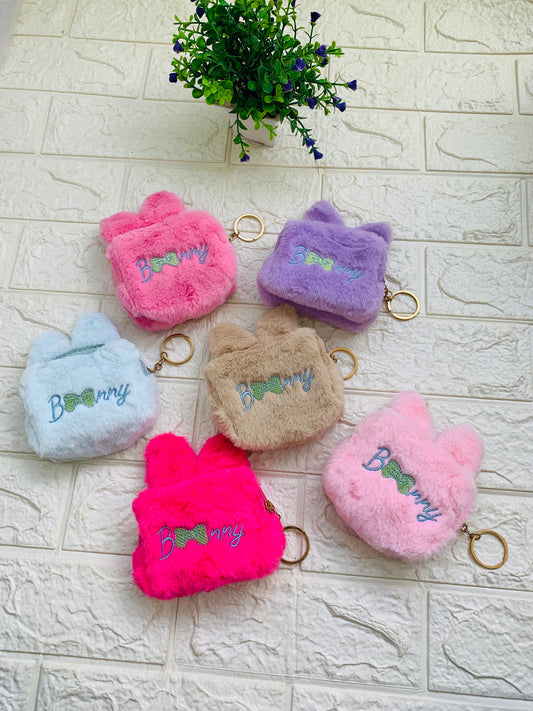 Bunny Fur Pouch