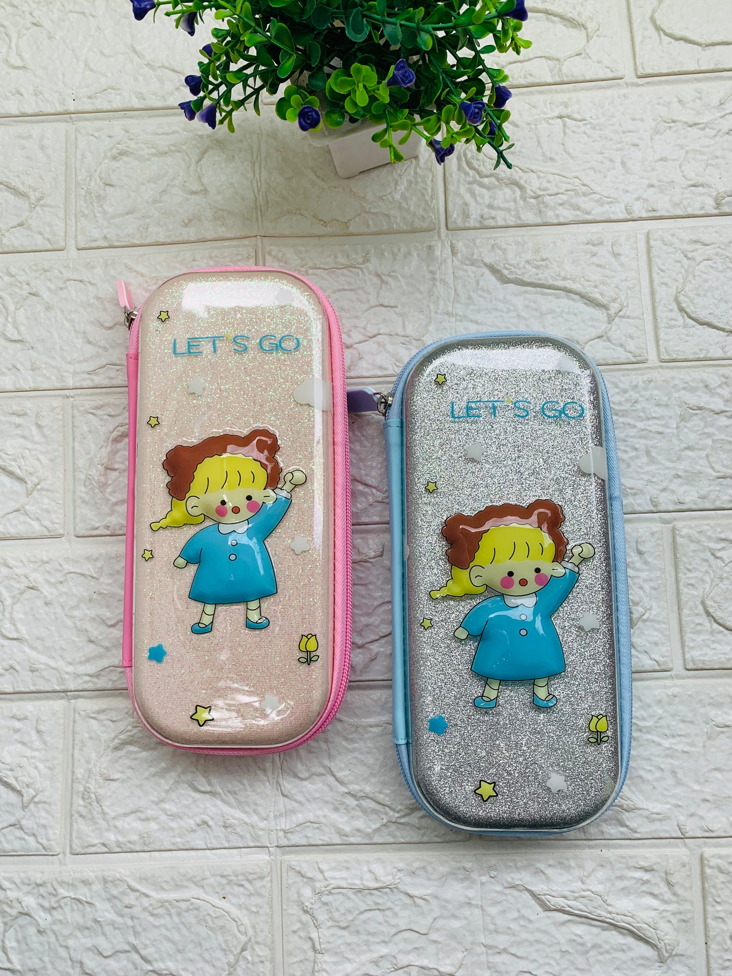 Little Girl Glitter Pencil Case