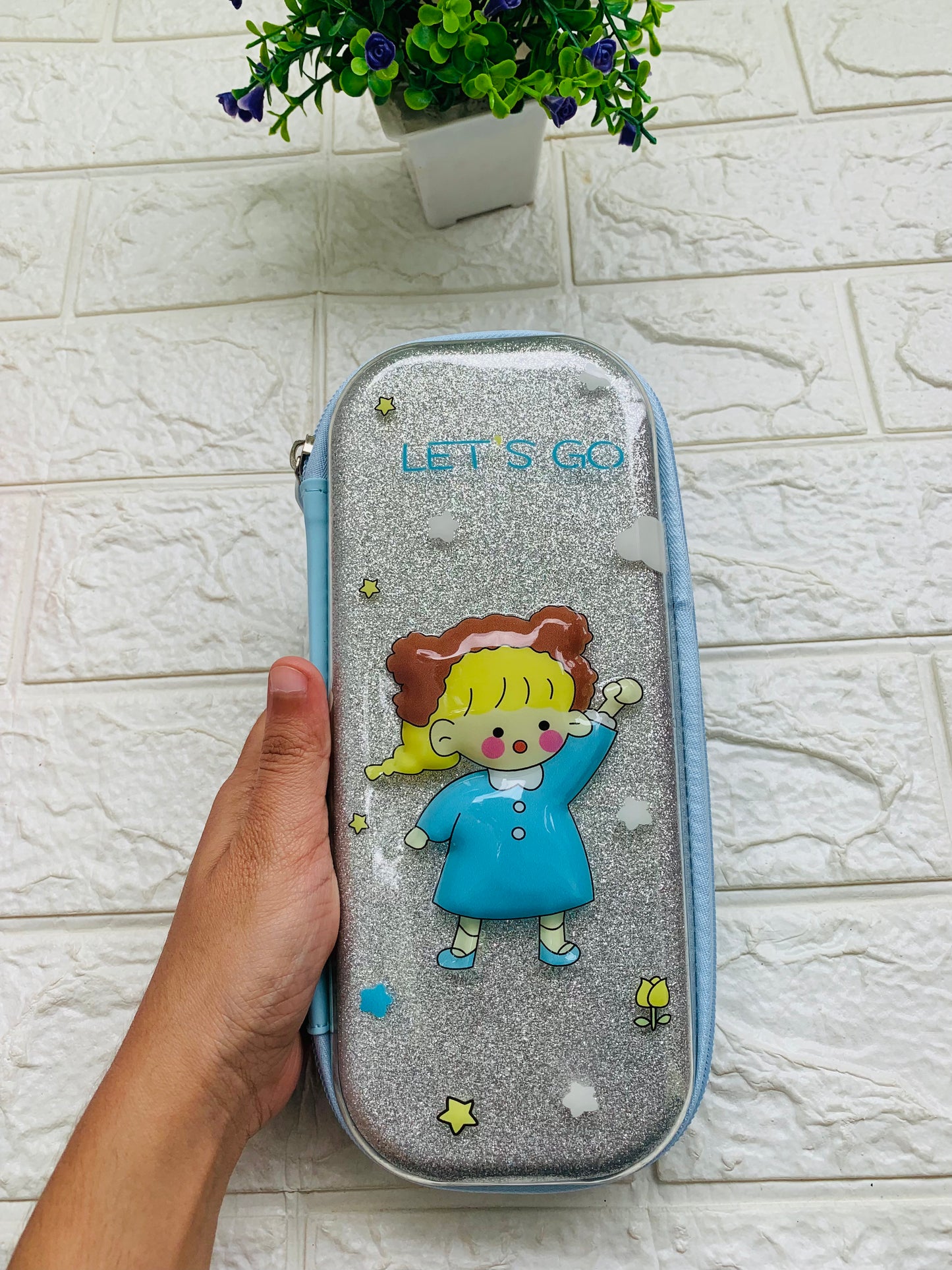 Little Girl Glitter Pencil Case