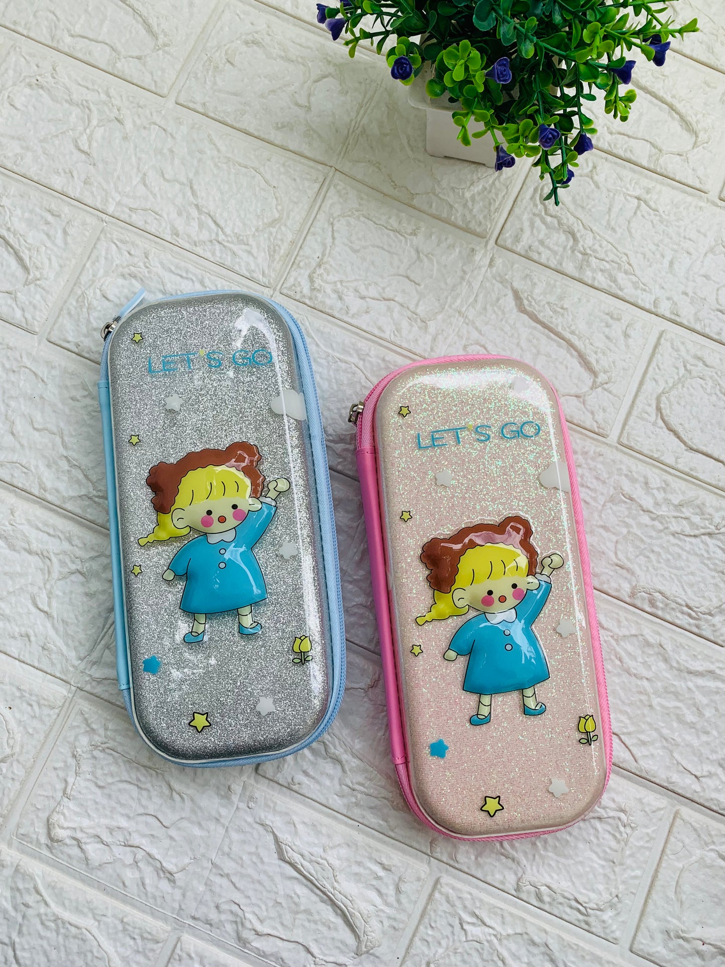 Little Girl Glitter Pencil Case