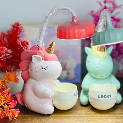 Unicorn Lamp with Pen Stand