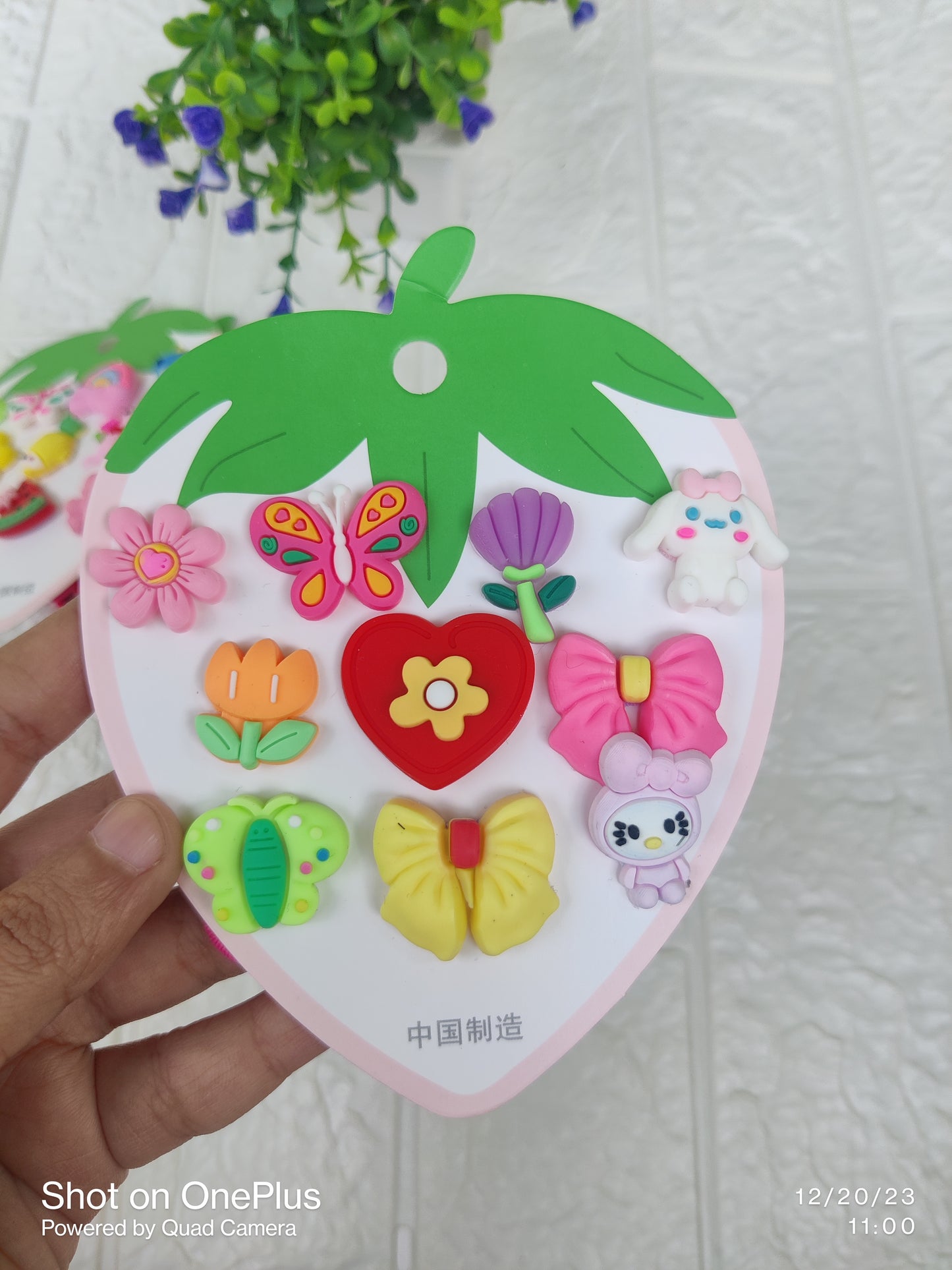 Cartoon Hair ties Card