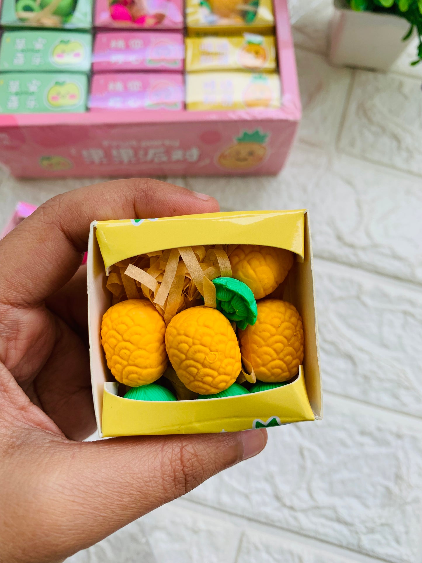 Gift Box Fruit Erasers