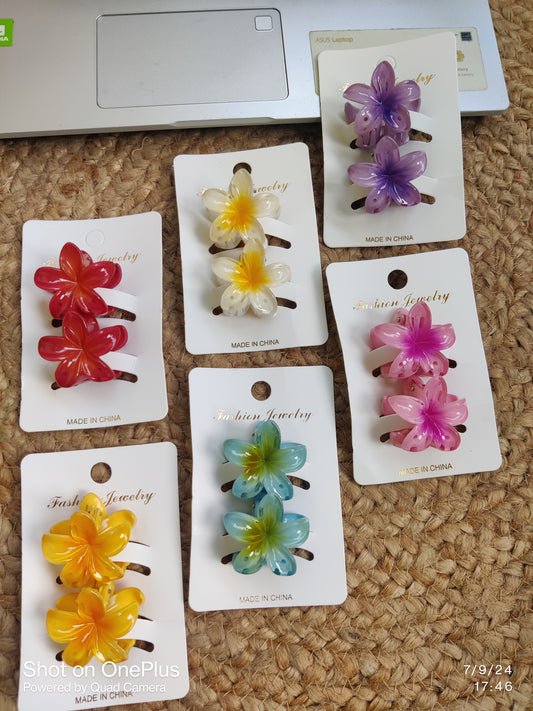 Flower Hair Claws