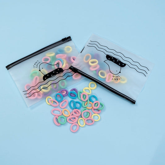 Hair ties with Zipper bag
