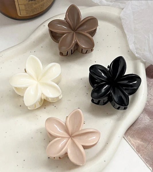 Flower Glossy Hair Claws Mix COLORS