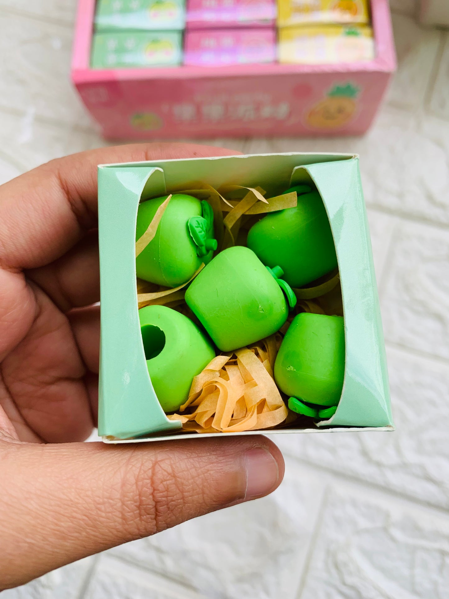 Gift Box Fruit Erasers