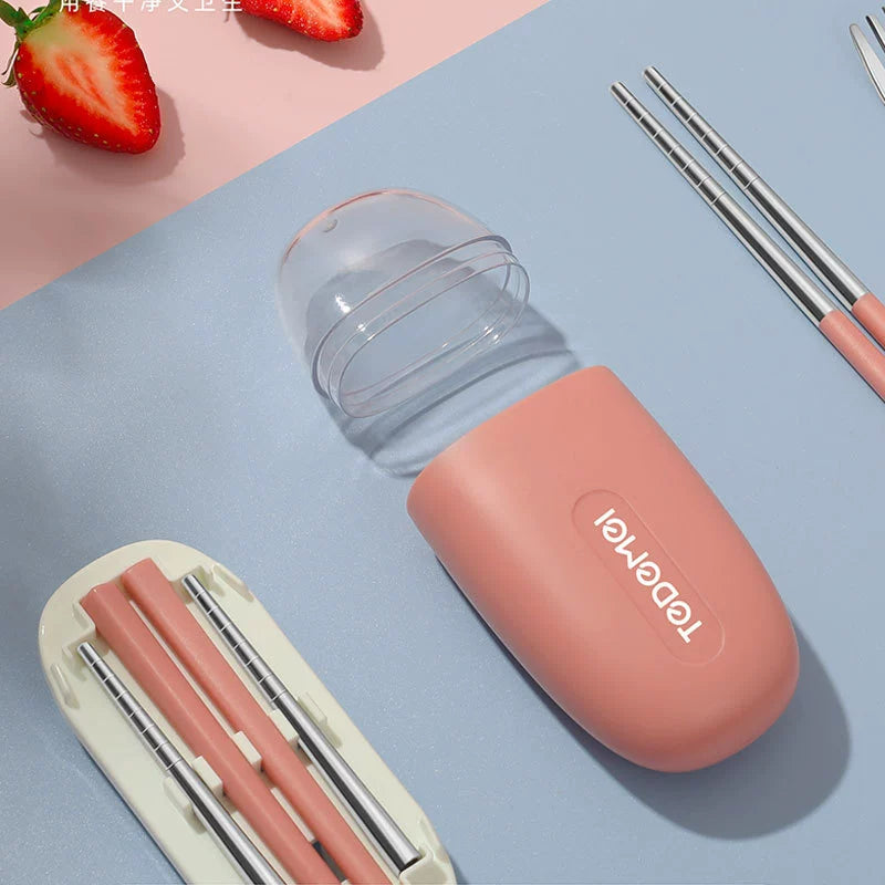 TEDEMEI Travel Friendly Cutlery Set