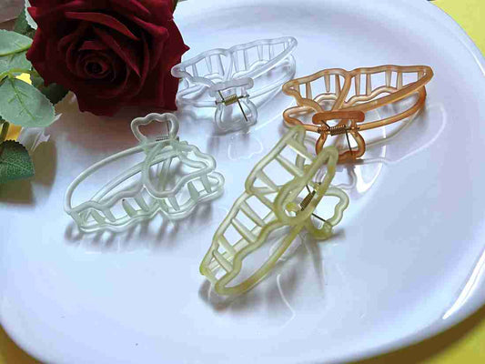 Butterfly Jelly Acrylic Hair Claws Medium