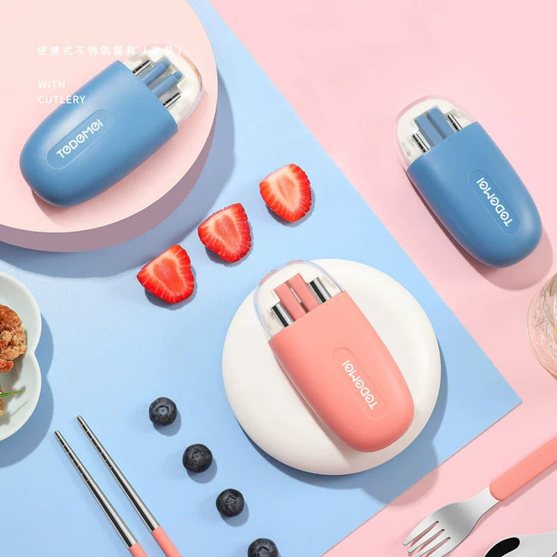 TEDEMEI Travel Friendly Cutlery Set