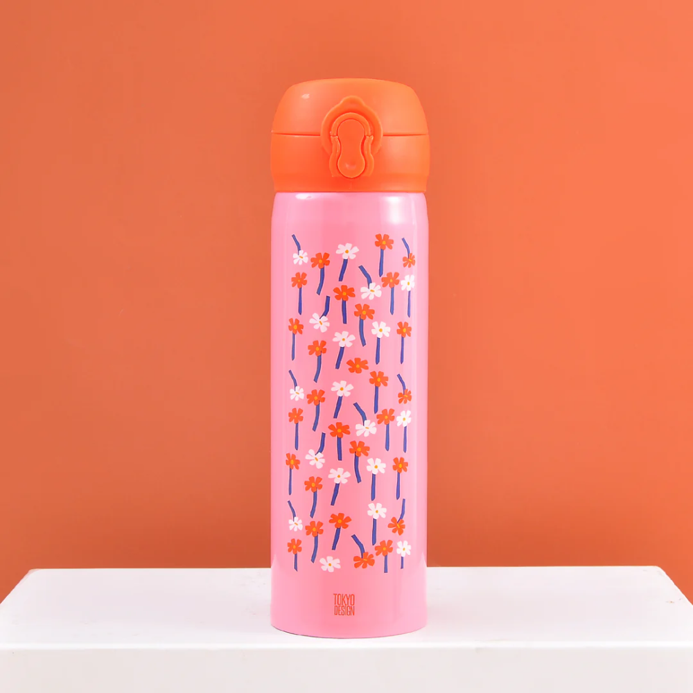 Floral Steel Water bottle