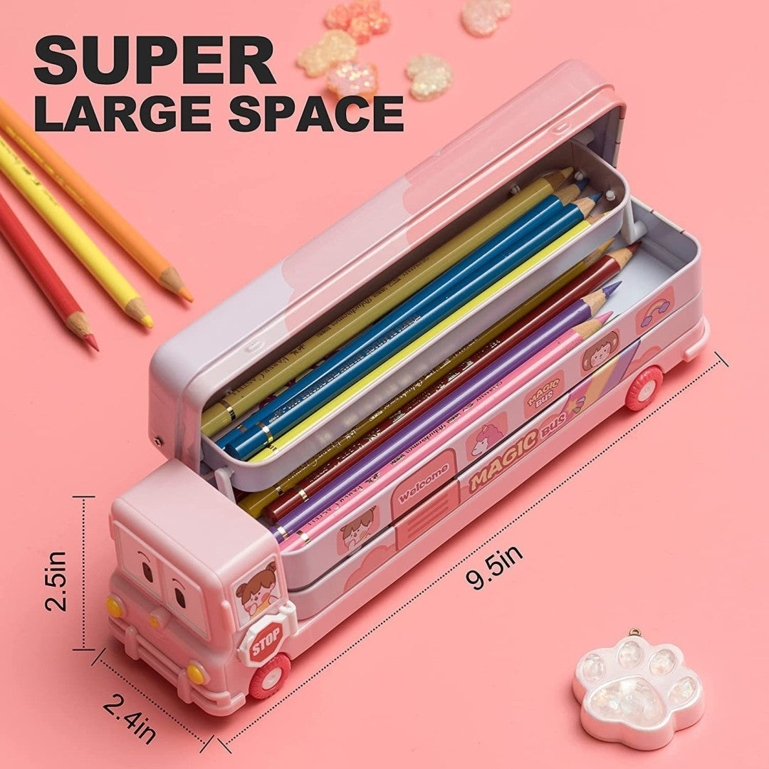 Magic Bus Metal 3 Step Pencil Case