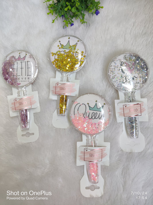 Round Crystal Combs