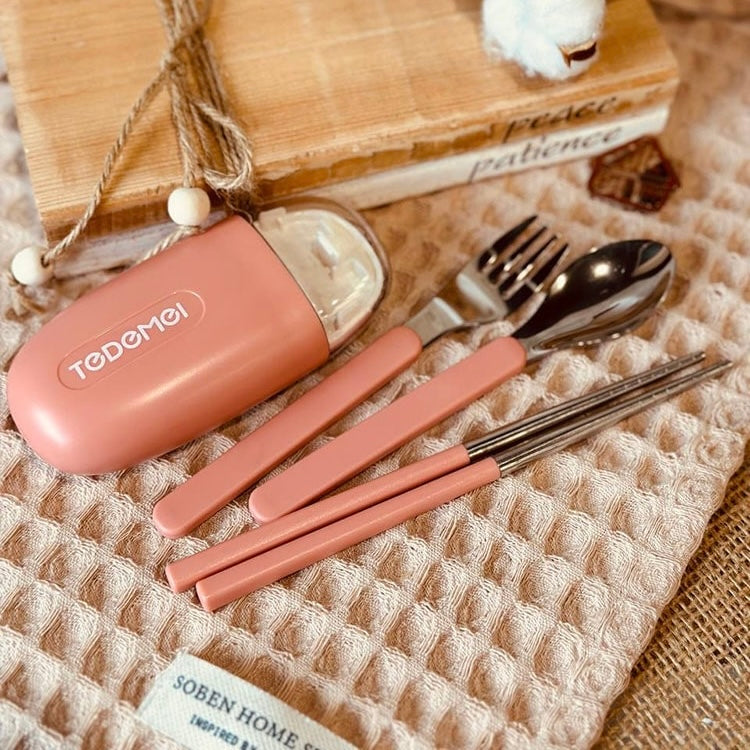 TEDEMEI Travel Friendly Cutlery Set