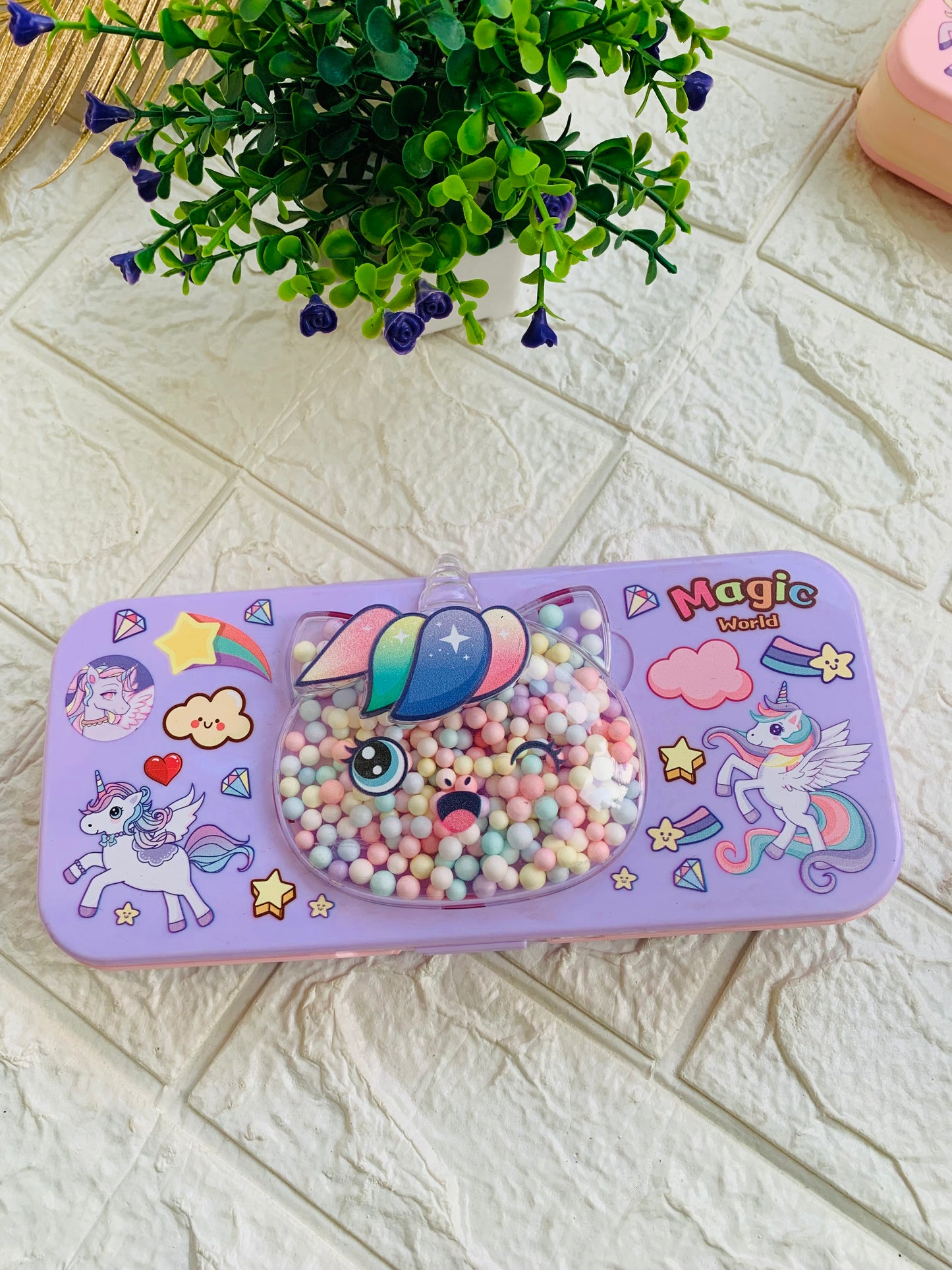 Bubbles Magic Unicorn Pencil Case