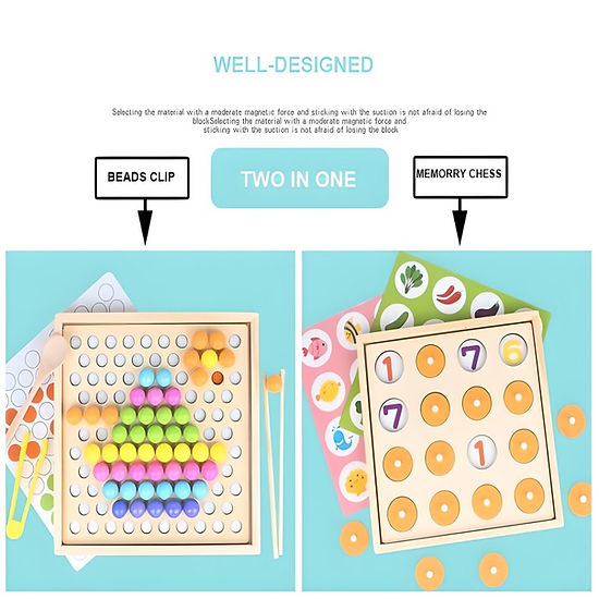 Beaded Memory Game 2 in 1