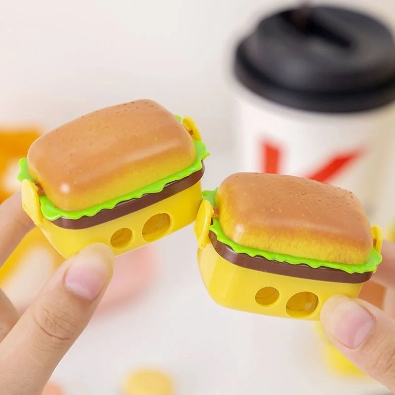 Burger Eraser and Sharpener