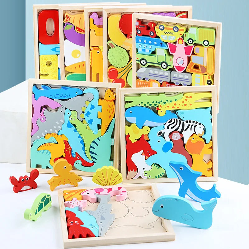 3D Wooden Puzzles